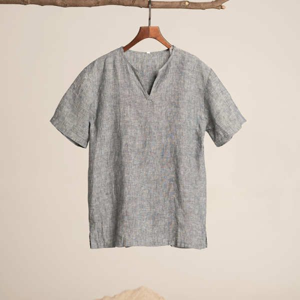 Flowy Linen Midi Dress - Image 2